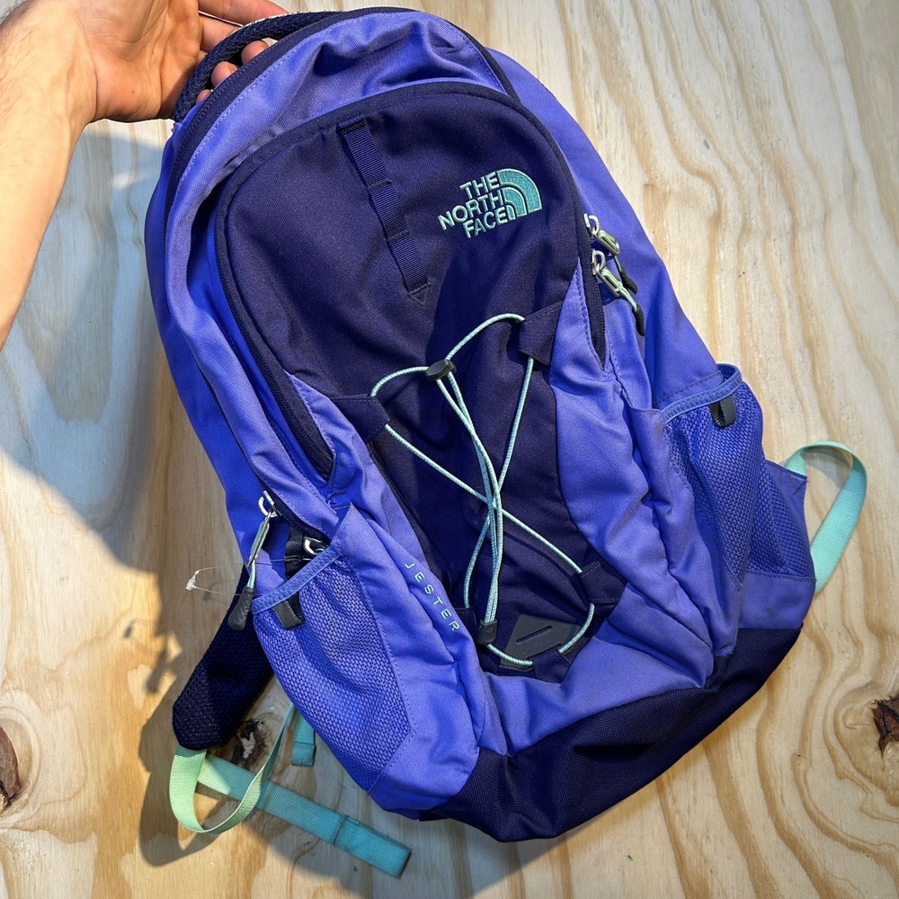 The North Face Jester Backpack Purple Women FlexVent Daypack School Hiking